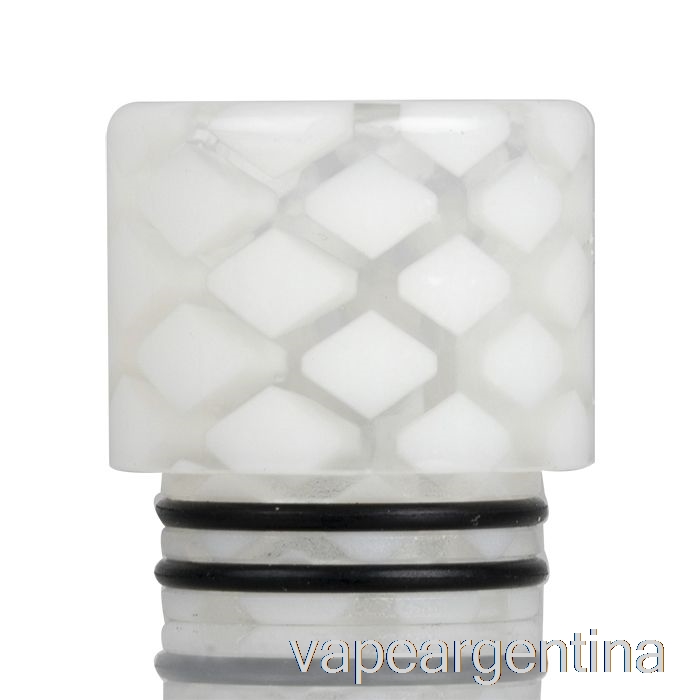 Vape Blanco Con Punta De Goteo De Resina De Piel De Serpiente Transparente 810 Descartable
